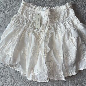 Francesca’s White linen skirt